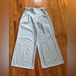 Lulu's Light Blue Paperbag Waist Pants